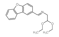 Ethanamine,N-(2-dibenzofuranylmethylene)-2,2-diethoxy- Structure