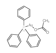 Gold,(acetato-kO)(triphenylphosphine)-结构式