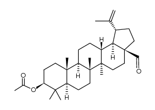 3-O-acetylbetulinaldehyde Structure