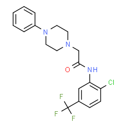 N-[2-CHLORO-5-(TRIFLUOROMETHYL)PHENYL]-2-(4-PHENYLPIPERAZINO)ACETAMIDE picture