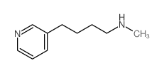 3-Pyridinebutanamine,N-methyl- Structure