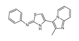 4-(2-methylimidazo[1,2-a]pyridin-3-yl)-N-phenyl-1,3-thiazol-2-amine Structure