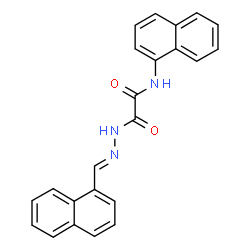 N-(1-naphthyl)-2-[2-(1-naphthylmethylene)hydrazino]-2-oxoacetamide picture