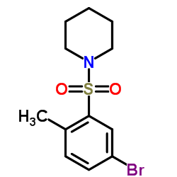 1-[(5-Bromo-2-methylphenyl)sulfonyl]piperidine Structure