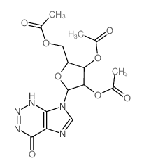 4H-Imidazo[4,5-d]-1,2,3-triazin-4-one,1,7-dihydro-7-(2,3,5-tri-O-acetyl-b-D-ribofuranosyl)- (9CI) picture