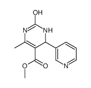 5-Pyrimidinecarboxylicacid,1,2,3,4-tetrahydro-6-methyl-2-oxo-4-(3-pyridinyl)-,methylester(9CI) Structure