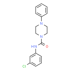 N-(3-chlorophenyl)-4-phenyl-1-piperazinecarboxamide Structure