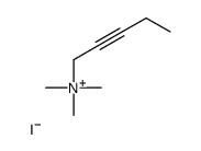 trimethyl-pent-2-ynyl-azanium iodide结构式