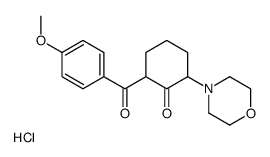 2-(4-methoxybenzoyl)-6-morpholin-4-ylcyclohexan-1-one,hydrochloride Structure