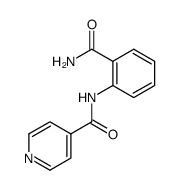 N-(2-carbamoylphenyl)isonicotinamide Structure