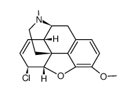 6β-chloro-6-deoxycodeine Structure