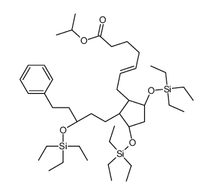 拉坦前列素三(三乙基甲硅烷基)醚结构式