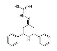 [(2,6-diphenylpiperidin-4-ylidene)amino]thiourea Structure