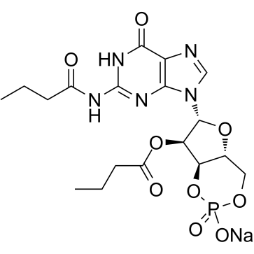 Dibutyryl-cGMP sodium Structure