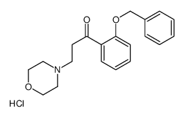 3-morpholin-4-yl-1-(2-phenylmethoxyphenyl)propan-1-one,hydrochloride结构式