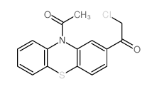 1-(10-acetylphenothiazin-2-yl)-2-chloro-ethanone结构式