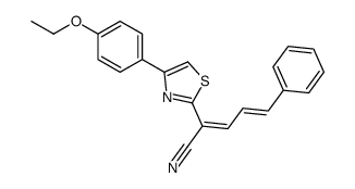 (2Z,4E)-2-[4-(4-Ethoxyphenyl)-1,3-thiazol-2-yl]-5-phenyl-2,4-pent adienenitrile Structure