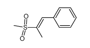 (2-Methylsulfonyl-1-propenyl)benzene结构式