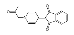 2-[1-(2-oxopropyl)pyridin-4-ylidene]indene-1,3-dione Structure