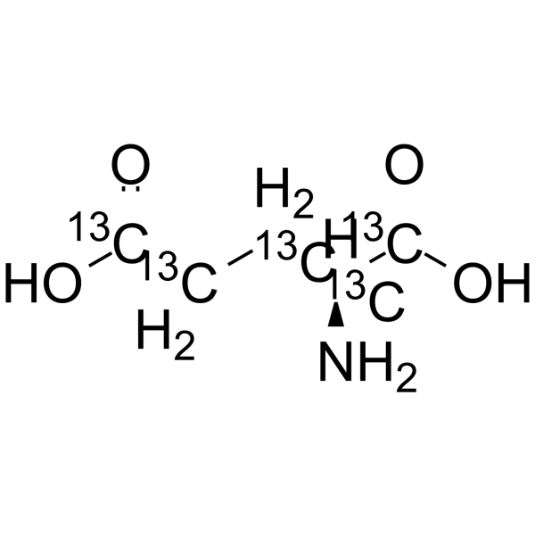 L-Glutamic acid-13C5 Structure