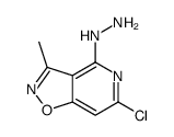 (6-chloro-3-methyl-[1,2]oxazolo[4,5-c]pyridin-4-yl)hydrazine结构式