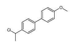 1-(1-chloroethyl)-4-(4-methoxyphenyl)benzene结构式