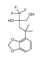 4-(1,3-benzodioxol-4-yl)-4-methyl-2-(trifluoromethyl)pentane-1,2-diol Structure