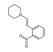 trans-2-nitro-β-piperidinostyrene结构式