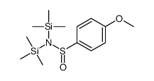 4-methoxy-N,N-bis(trimethylsilyl)benzenesulfinamide Structure