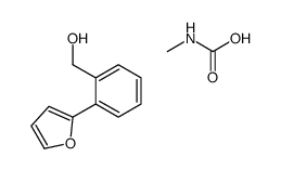 [2-(furan-2-yl)phenyl]methanol,methylcarbamic acid结构式