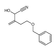 2-hydroxy-3-methylidene-5-phenylmethoxypentanenitrile Structure