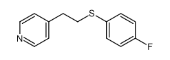 4-[2-(4-fluorophenyl)sulfanylethyl]pyridine结构式