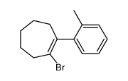 1-bromo-2-(2-methylphenyl)cycloheptene Structure