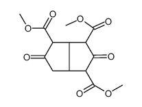 trimethyl 2,5-dioxo-1,3,3a,4,6,6a-hexahydropentalene-1,3,4-tricarboxylate Structure