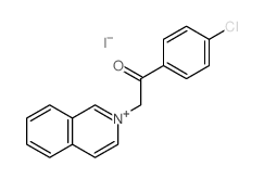 Isoquinolinium,2-[2-(4-chlorophenyl)-2-oxoethyl]-, iodide (1:1)结构式