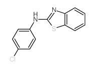 2-Benzothiazolamine,N-(4-chlorophenyl)- Structure