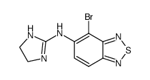 (4-Bromo-benzo[1,2,5]thiadiazol-5-yl)-(4,5-dihydro-1H-imidazol-2-yl)-amine Structure