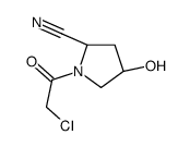 2-Pyrrolidinecarbonitrile, 1-(chloroacetyl)-4-hydroxy-, (2S,4R)- (9CI) picture