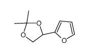 (4S)-4-(furan-2-yl)-2,2-dimethyl-1,3-dioxolane Structure