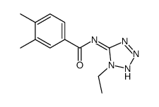 Benzamide, N-(1-ethyl-1H-tetrazol-5-yl)-3,4-dimethyl- (9CI)结构式