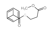 methyl 3-(2-hydroxy-2-phenyl-acetyl)sulfanylpropanoate structure