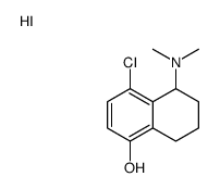 (8-chloro-5-hydroxy-1,2,3,4-tetrahydronaphthalen-1-yl)-dimethylazanium,iodide Structure