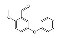 2-methoxy-5-phenoxybenzaldehyde结构式