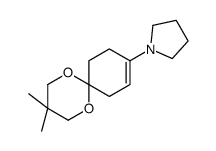 1-(3,3-dimethyl-1,5-dioxaspiro[5.5]undec-9-en-9-yl)pyrrolidine Structure