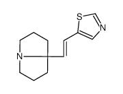 5-[2-(1,2,3,5,6,7-hexahydropyrrolizin-8-yl)ethenyl]-1,3-thiazole Structure