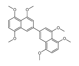 1,5,8-trimethoxy-3-(4,5,8-trimethoxynaphthalen-2-yl)naphthalene Structure