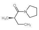 (9CI)-1-[(2R)-2-甲基-1-氧代丁基]-吡咯烷结构式