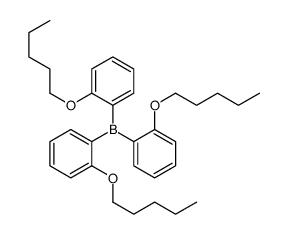 tris(2-pentoxyphenyl)borane Structure