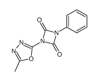 1-(5-methyl-[1,3,4]oxadiazol-2-yl)-3-phenyl-[1,3]diazetidine-2,4-dione结构式