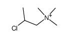 trimethyl-(2-chloro-propyl)-ammonium结构式